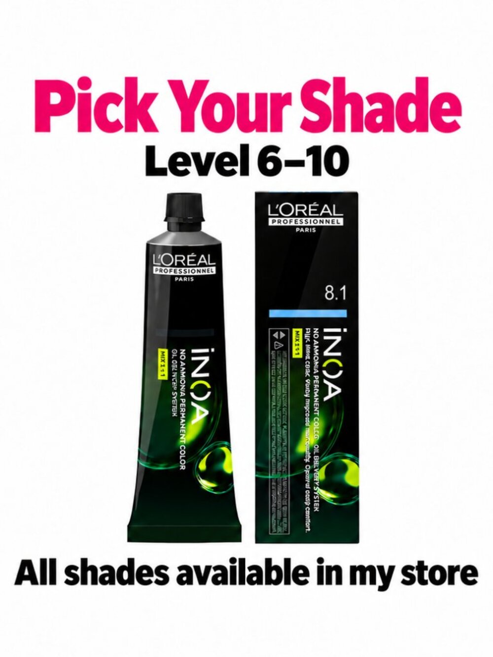 L’Oréal Professionnel INOA Ammonia-Free Permanent Hair Color — Pick Your Shade